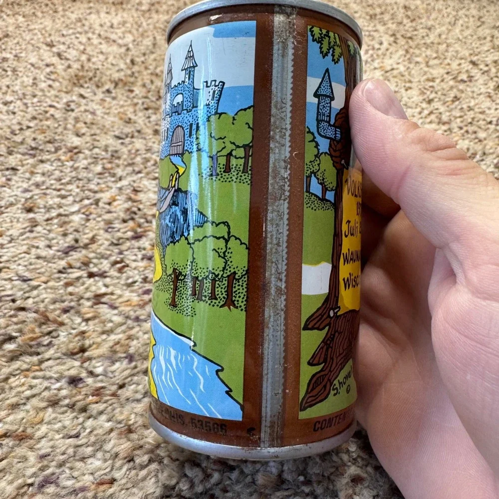 Vintage 1978 Waunakee Wisconsin Volksfest Wau-Na-Beer 12oz Pull‎ Tab Can Shovel